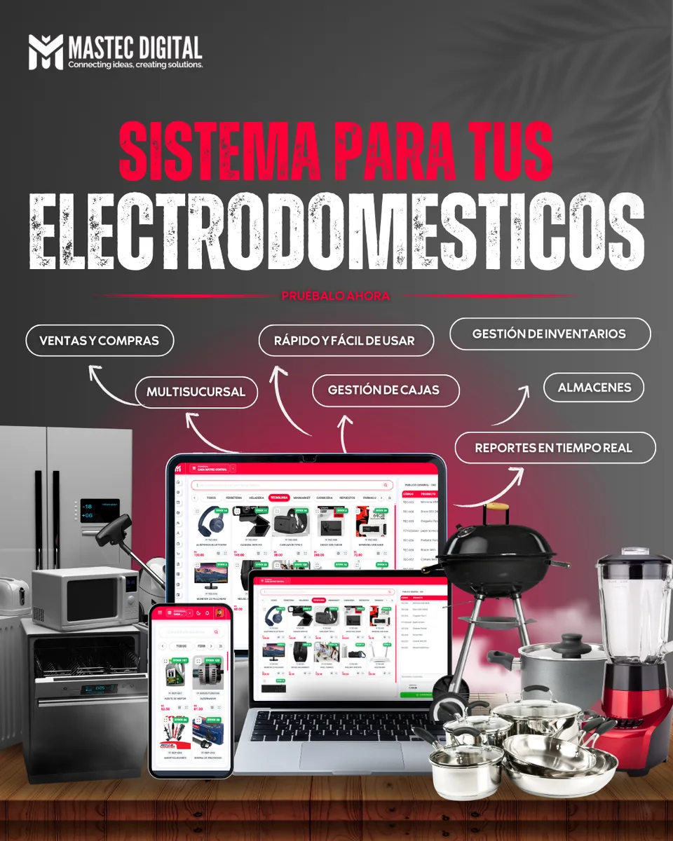 Sistema Mastec Digital para tiendas de electrodomésticos