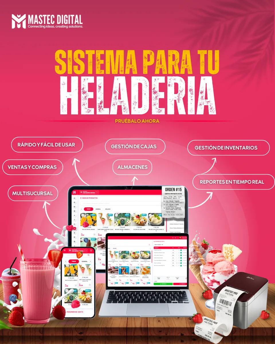 Sistema Mastec Digital para heladerías