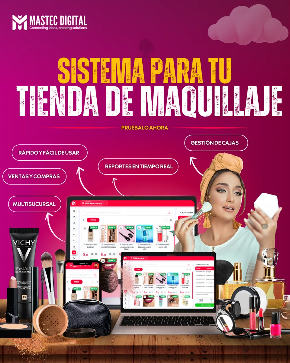 Sistema Mastec Digital para tiendas de maquillaje
