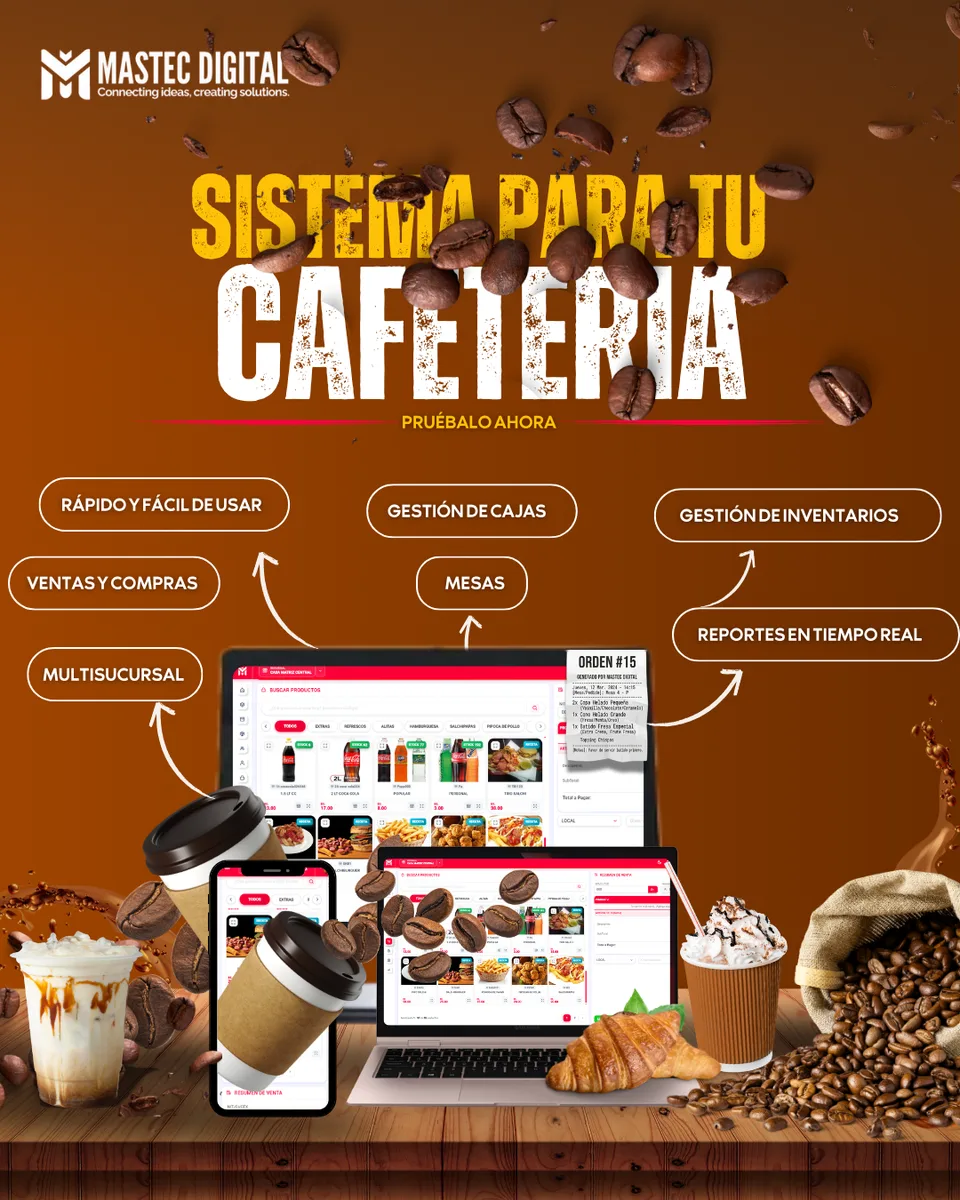 Sistema Mastec Digital para cafeterías